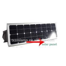 DC12 / 24V 10 ~ 80W tudo em uma luz de rua solar integrada da luz de rua solar